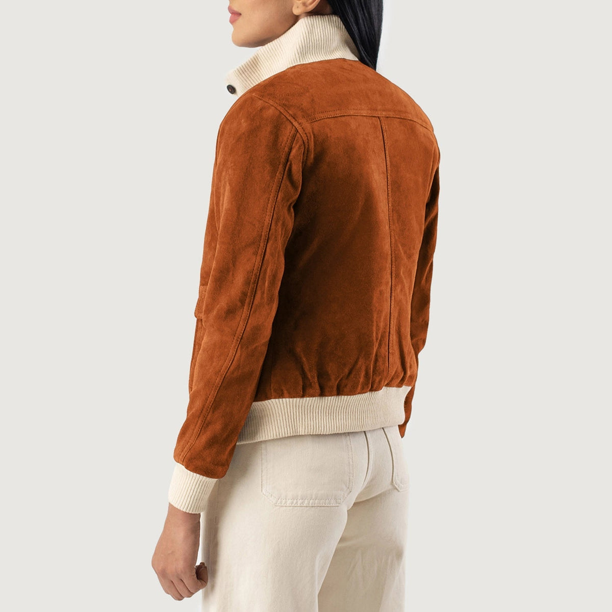 
Sasha A1 Jaqueta Bomber de Couro para Mulher – alternate product view 5