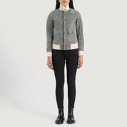 
Sasha A1 Jaqueta Bomber de Couro para Mulher – alternate product view 3