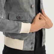 
Sasha A1 Jaqueta Bomber de Couro para Mulher – alternate product view 6