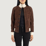
Sasha A1 Jaqueta Bomber de Couro para Mulher – alternate product view 1