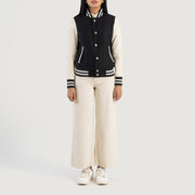 Savant Varsity Blusão de Couro para Mulher – alternate product view 3