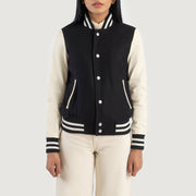Savant Varsity Blusão de Couro para Mulher – alternate product view 4