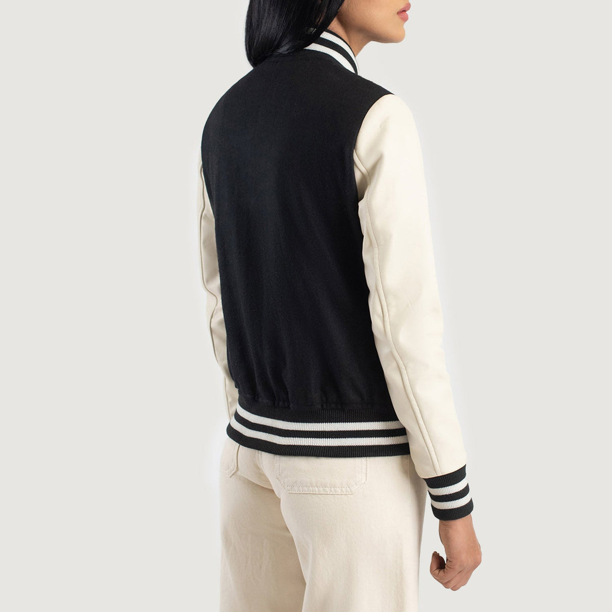 Savant Varsity Blusão de Couro para Mulher – alternate product view 5
