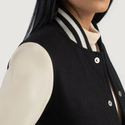 Savant Varsity Blusão de Couro para Mulher – alternate product view 6