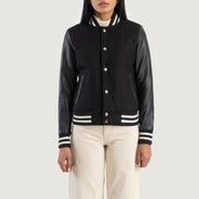 Savant Varsity Blusão de Couro para Mulher – alternate product view 4