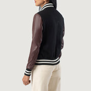 Savant Varsity Blusão de Couro para Mulher – alternate product view 5