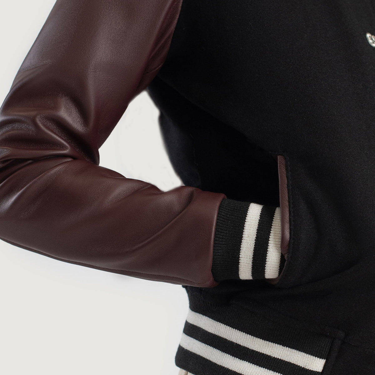 Savant Varsity Blusão de Couro para Mulher – alternate product view 6
