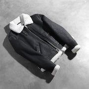 
Sherilyn B-3 Preto Jaqueta Bomber de Couro para Mulher – alternate product view 7
