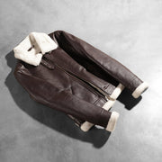 
Sherilyn B-3 Preto Jaqueta Bomber de Couro para Mulher – alternate product view 7