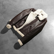 
Sherilyn B-3 Preto Jaqueta Bomber de Couro para Mulher – alternate product view 8