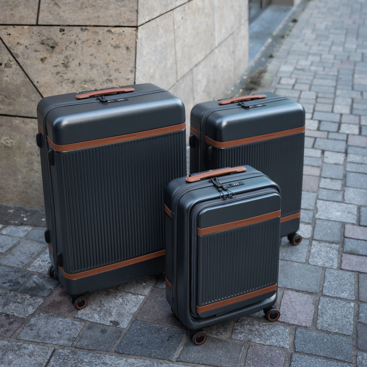 Suitcase Set Front Pocket Zuna para Mulher – alternate product view 2