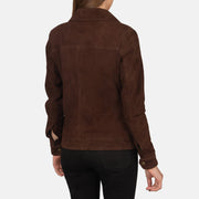 
Suzy Trucker Castanho Jaqueta de Couro para Mulher – alternate product view 5
