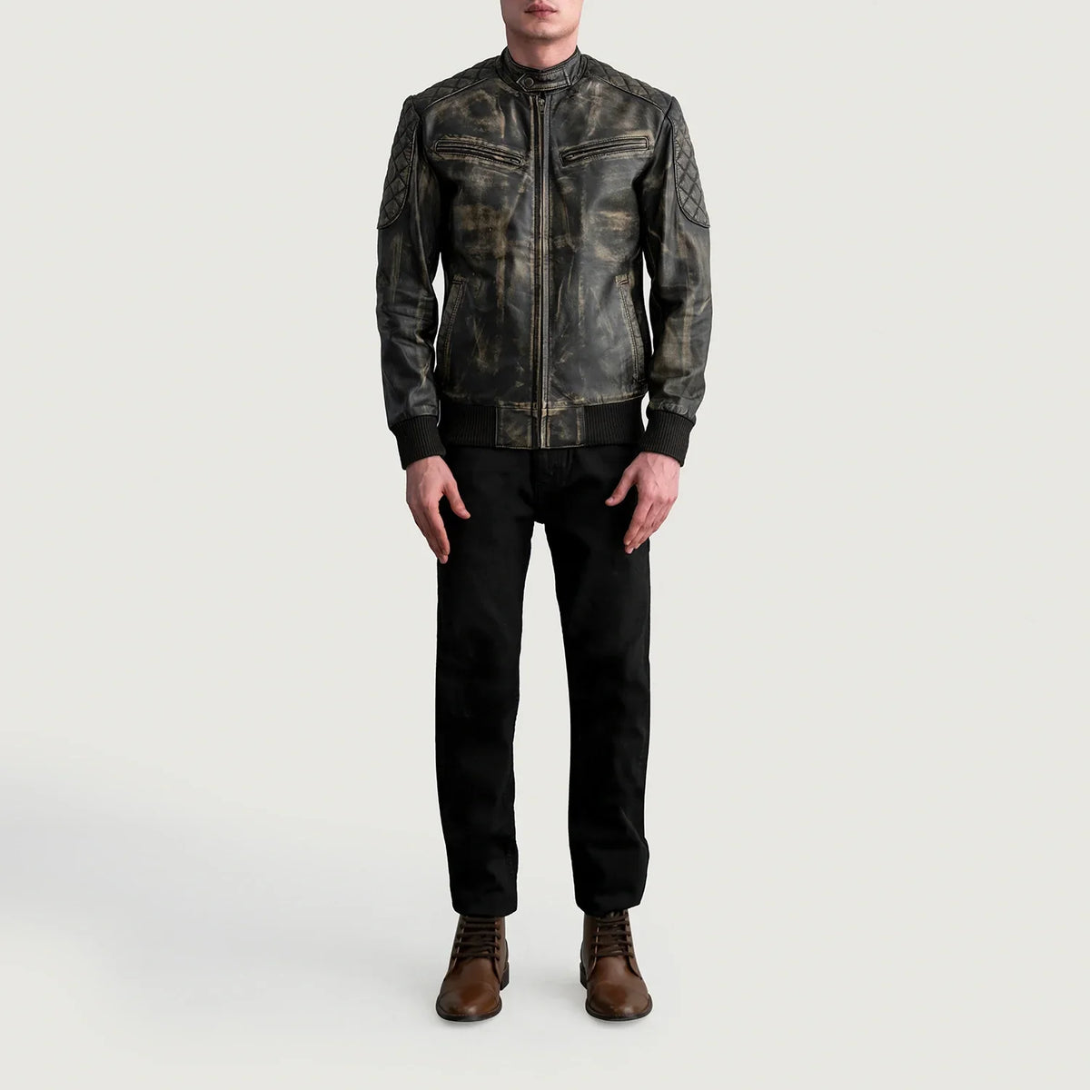 Sven Blusão Bomber de Couro para Homem – alternate product view 4