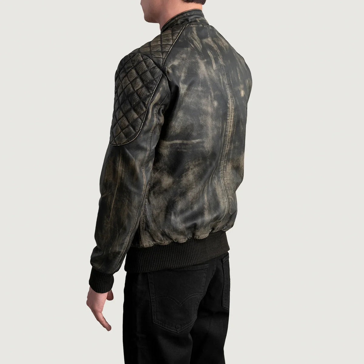 Sven Blusão Bomber de Couro para Homem – alternate product view 6