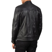 Authentic Sheepskin Leather with Semi-aniline Finish Grain Texture &amp; Heavy-Duty Seam Stitching Detail