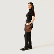 
The Sandra Vintage Caramelo Leather Saddle Bag – alternate product view 9