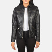 Tomachi Vermelho Blusão de Couro para Mulher – alternate product view 1