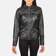Tomachi Vermelho Blusão de Couro para Mulher – alternate product view 4