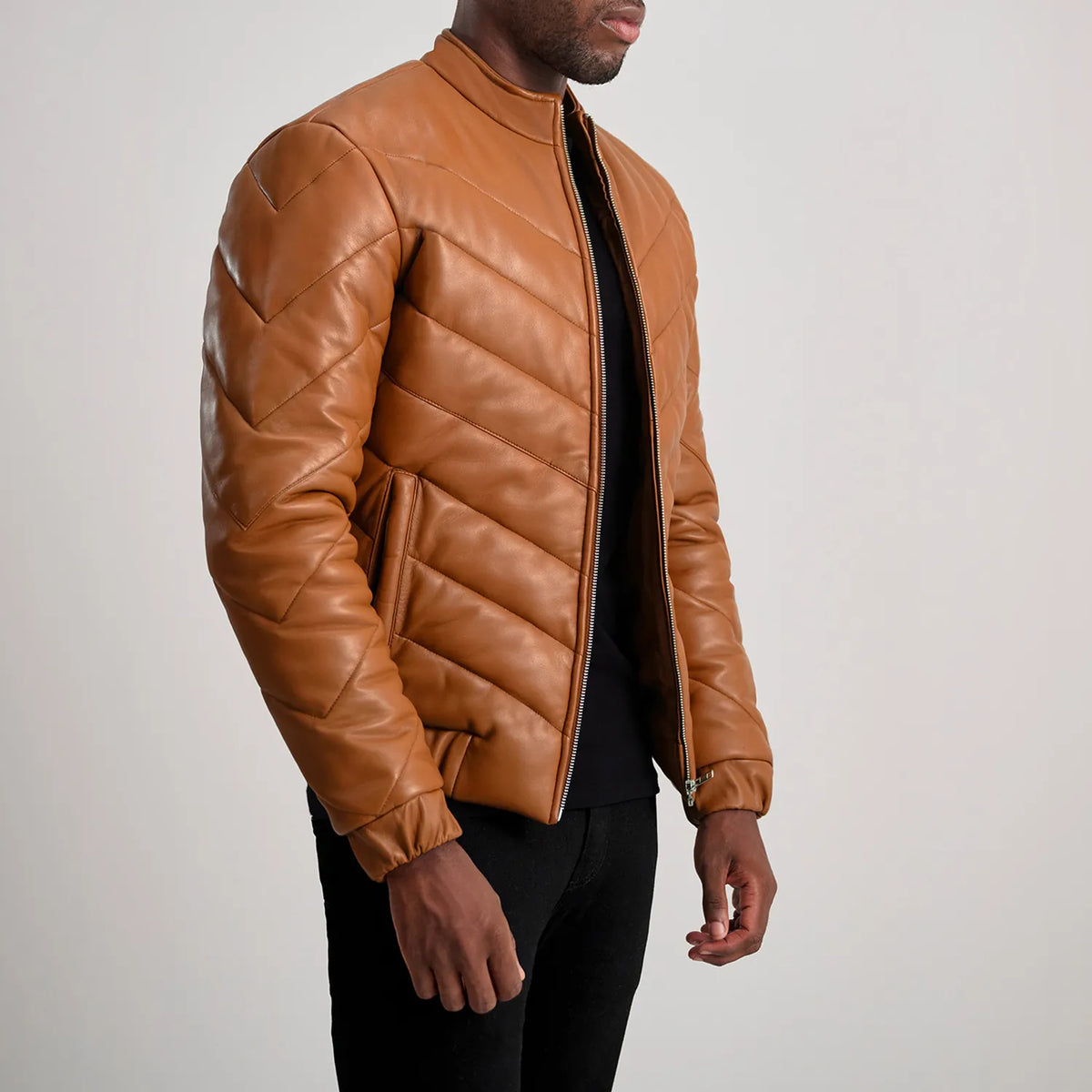 Travis Blusão de Couro para Homem – alternate product view 2