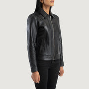 
Vixen Classic Collar Jaqueta de Couro para Mulher – alternate product view 2