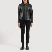 
Vixen Classic Collar Jaqueta de Couro para Mulher – alternate product view 3