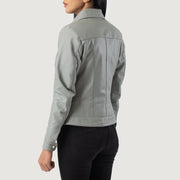 
Vixen Classic Collar Jaqueta de Couro para Mulher – alternate product view 5