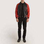 Walton Varsity Blusão de Couro para Homem – alternate product view 1