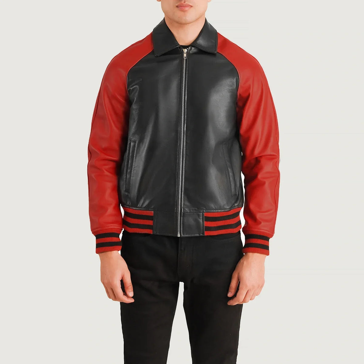 Walton Varsity Blusão de Couro para Homem – alternate product view 4