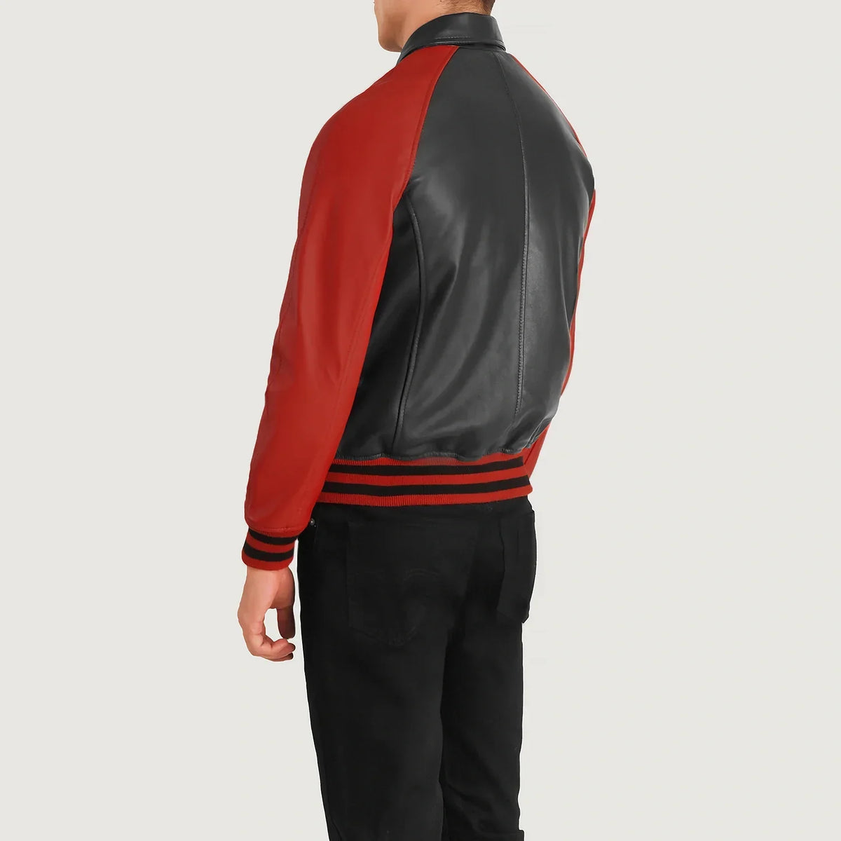 Walton Varsity Blusão de Couro para Homem – alternate product view 5