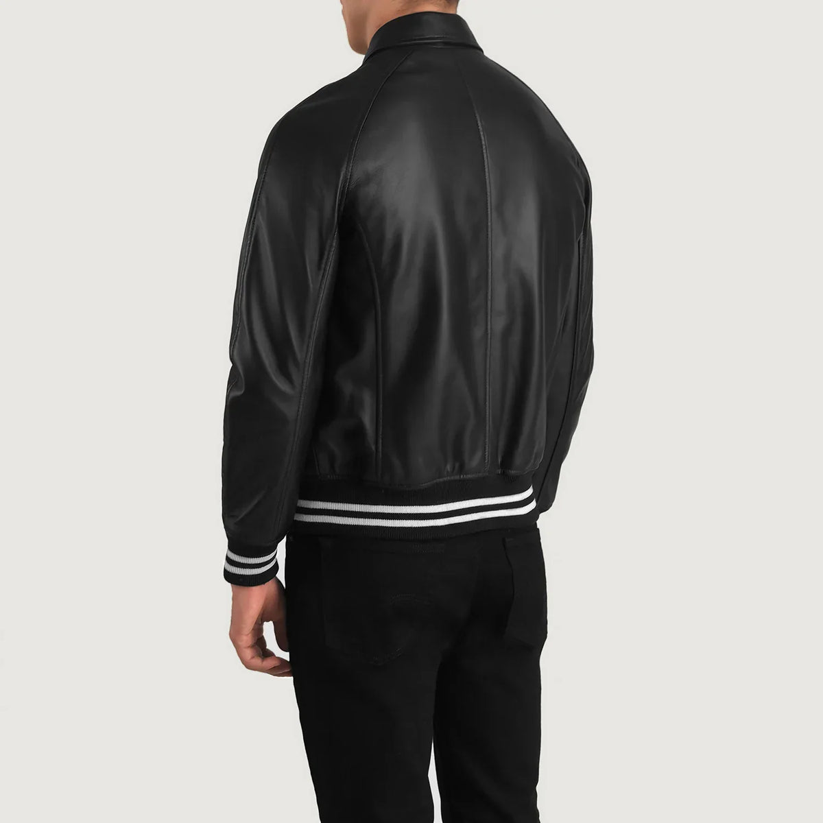 Walton Varsity Blusão de Couro para Homem – alternate product view 5