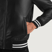 Walton Varsity Blusão de Couro para Homem – alternate product view 6