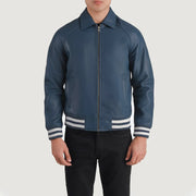 Walton Varsity Blusão de Couro para Homem – alternate product view 1