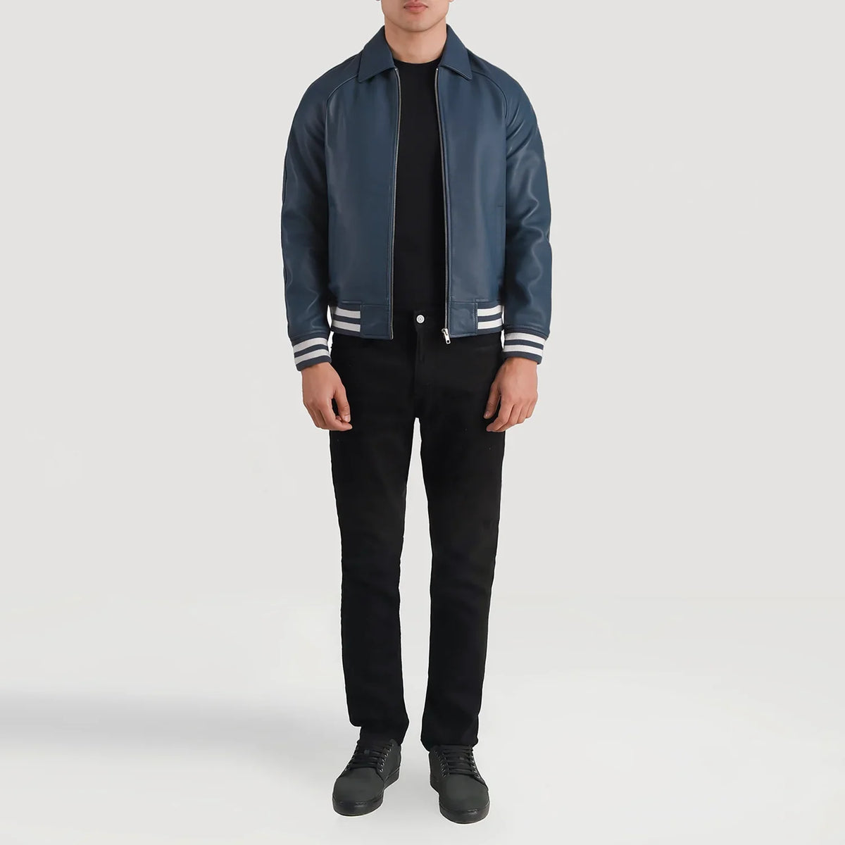 Walton Varsity Blusão de Couro para Homem – alternate product view 4