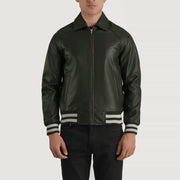 Walton Varsity Blusão de Couro para Homem – alternate product view 1