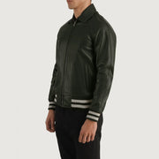 Walton Varsity Blusão de Couro para Homem – alternate product view 2