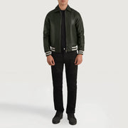 Walton Varsity Blusão de Couro para Homem – alternate product view 4