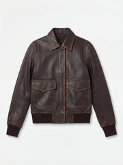 
Westa A-2 Jaqueta Bomber de Couro para Mulher – alternate product view 4