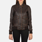 
Westa A-2 Jaqueta Bomber de Couro para Mulher – alternate product view 5