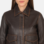 
Westa A-2 Jaqueta Bomber de Couro para Mulher – alternate product view 7