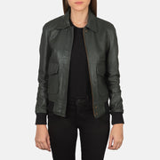 
Westa A-2 Jaqueta Bomber de Couro para Mulher – alternate product view 1