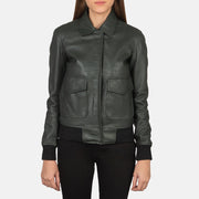 
Westa A-2 Jaqueta Bomber de Couro para Mulher – alternate product view 4