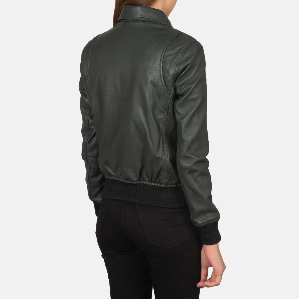 
Westa A-2 Jaqueta Bomber de Couro para Mulher – alternate product view 5