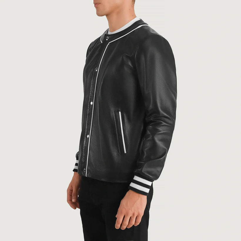 Willis Varsity Jaqueta de Couro para Homem