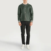Willis Varsity Blusão de Couro para Homem – alternate product view 3
