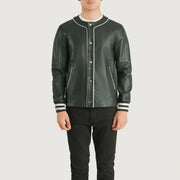 Willis Varsity Blusão de Couro para Homem – alternate product view 4