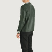 Willis Varsity Blusão de Couro para Homem – alternate product view 5