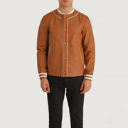 Willis Varsity Blusão de Couro para Homem – alternate product view 4