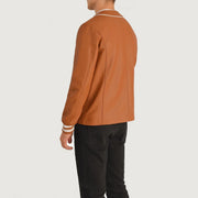 Willis Varsity Blusão de Couro para Homem – alternate product view 5