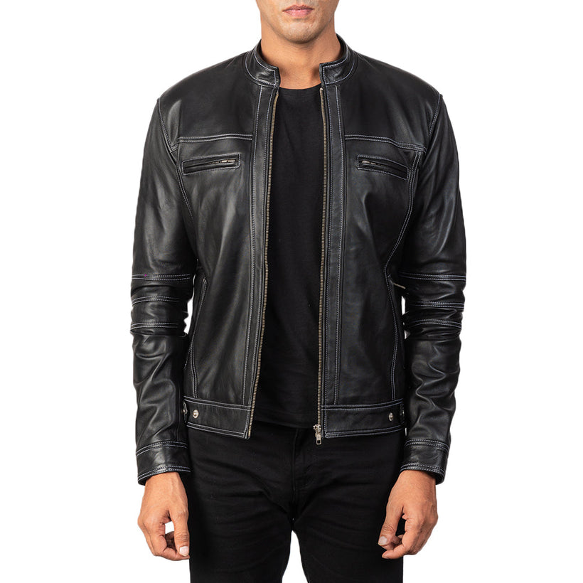 Youngster Jaqueta Biker de Couro para Homem