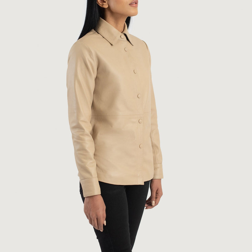 Zenith Shirt Jaqueta de Couro para Mulher
